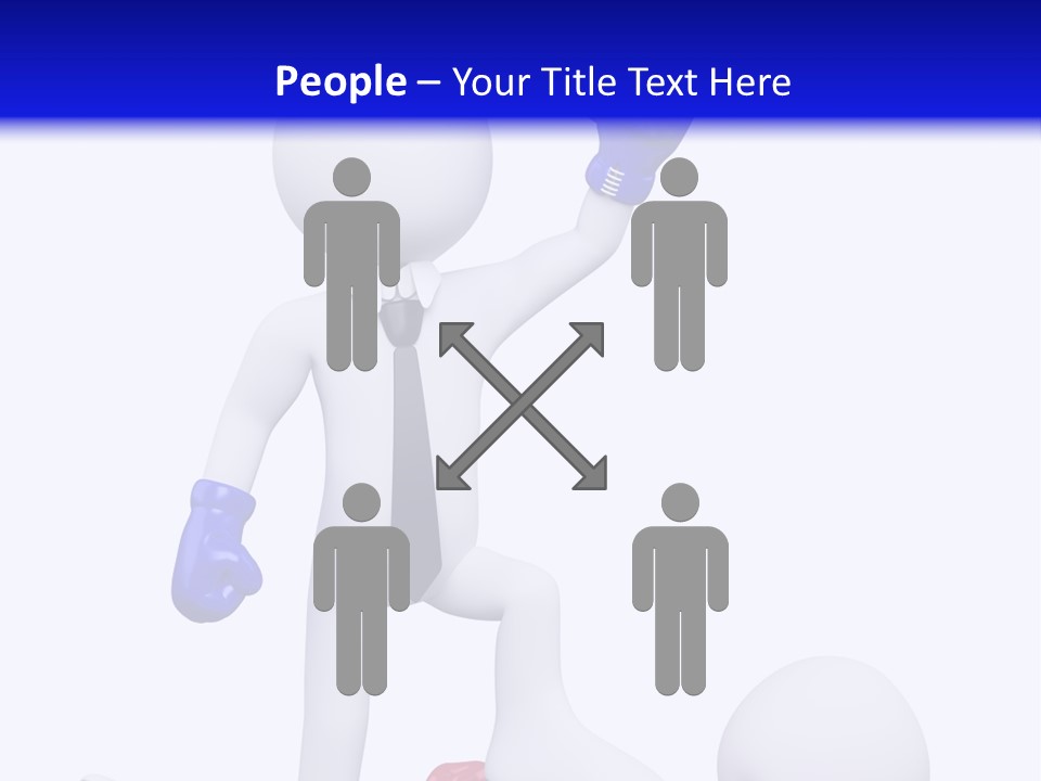 Competitive Fighter Foot PowerPoint Template