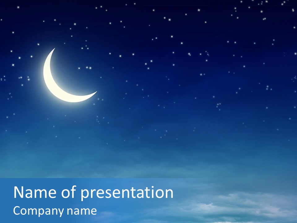 Fantasy Twinkle Twinkling PowerPoint Template