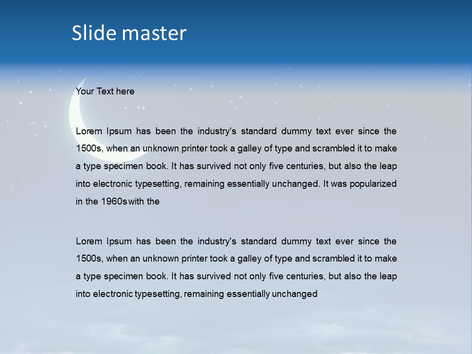 Fantasy Twinkle Twinkling PowerPoint Template