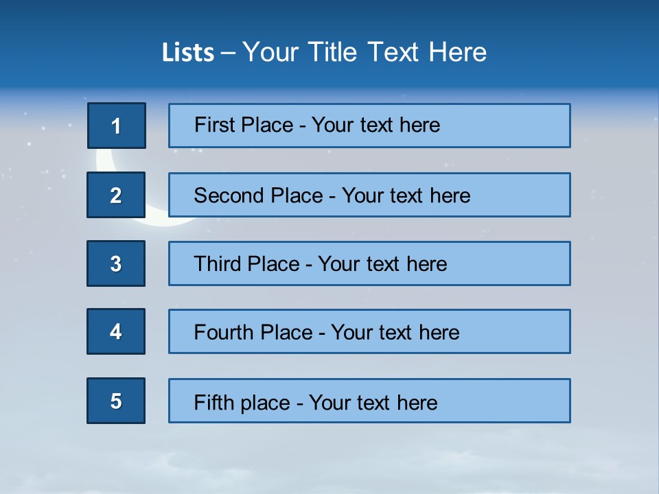 Fantasy Twinkle Twinkling PowerPoint Template