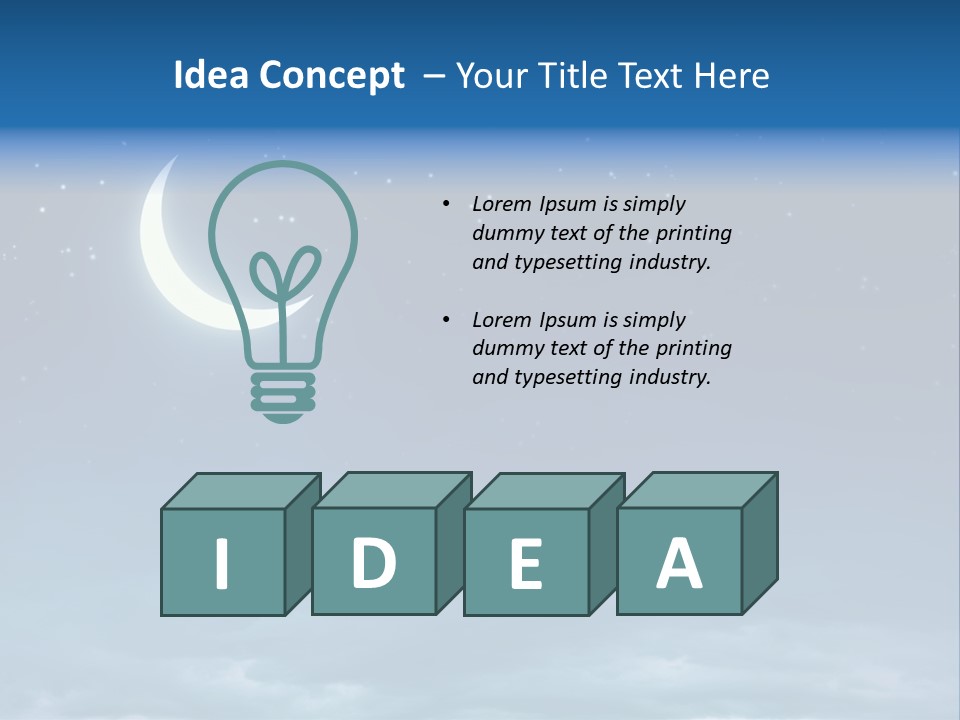 Fantasy Twinkle Twinkling PowerPoint Template