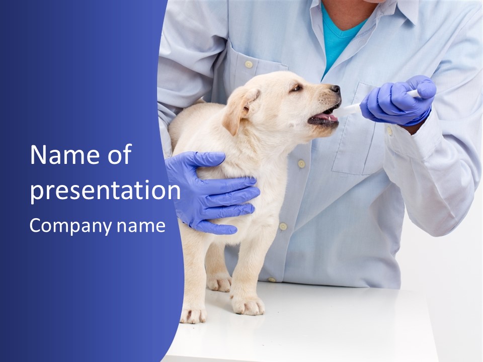 Lab Lady Uniform PowerPoint Template