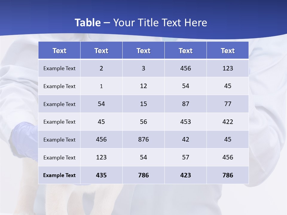 Lab Lady Uniform PowerPoint Template