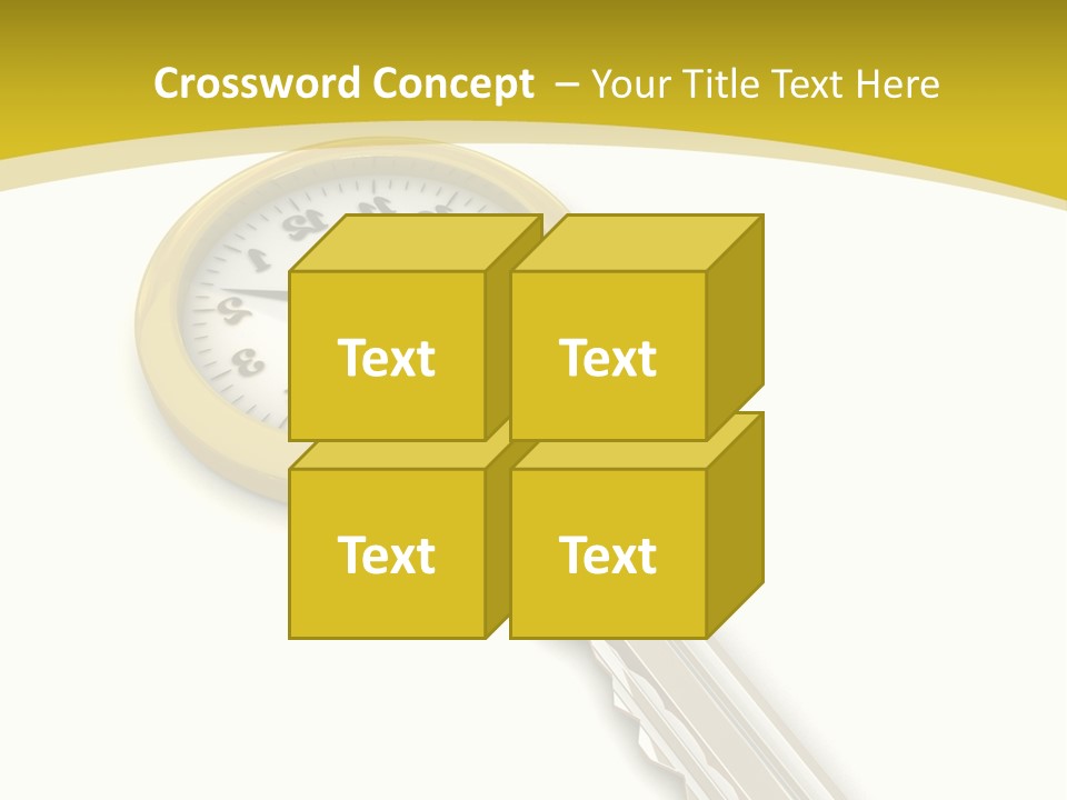 Lock Object Security PowerPoint Template