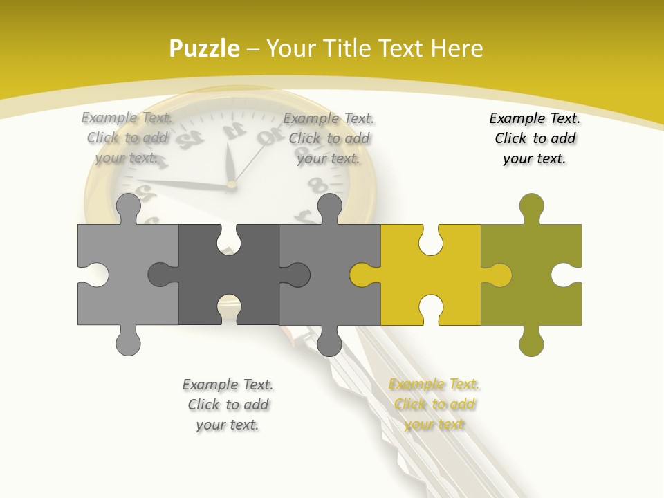 Lock Object Security PowerPoint Template