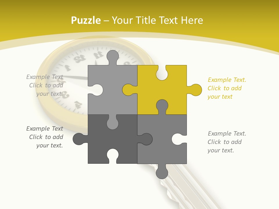 Lock Object Security PowerPoint Template