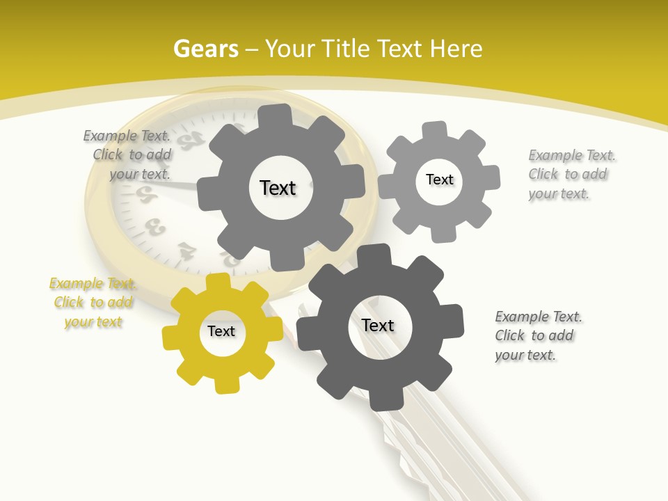 Lock Object Security PowerPoint Template