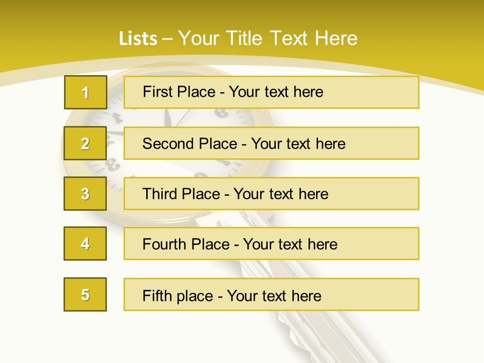 Lock Object Security PowerPoint Template