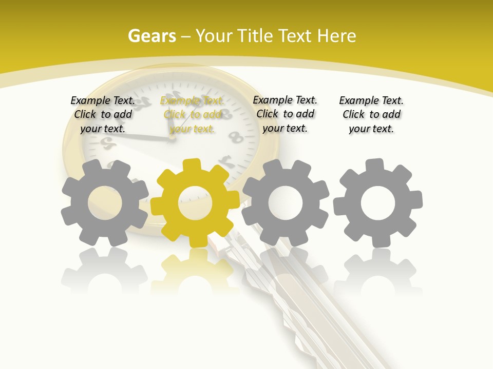 Lock Object Security PowerPoint Template