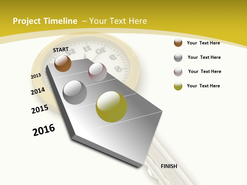 Lock Object Security PowerPoint Template