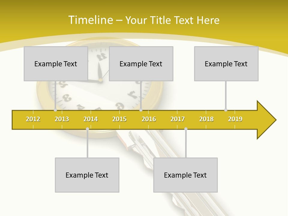Lock Object Security PowerPoint Template