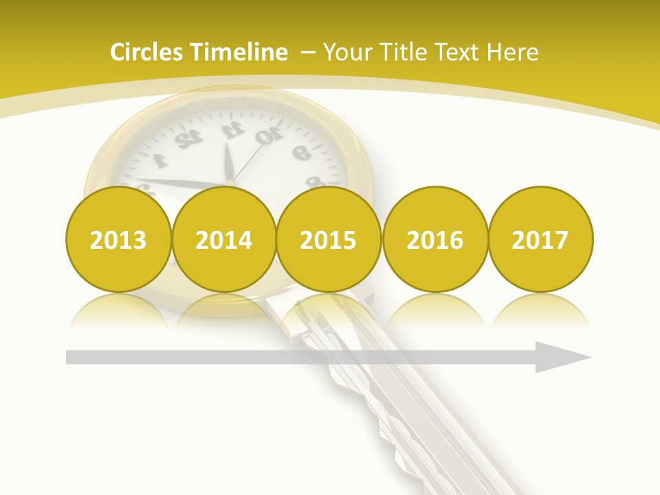 Lock Object Security PowerPoint Template