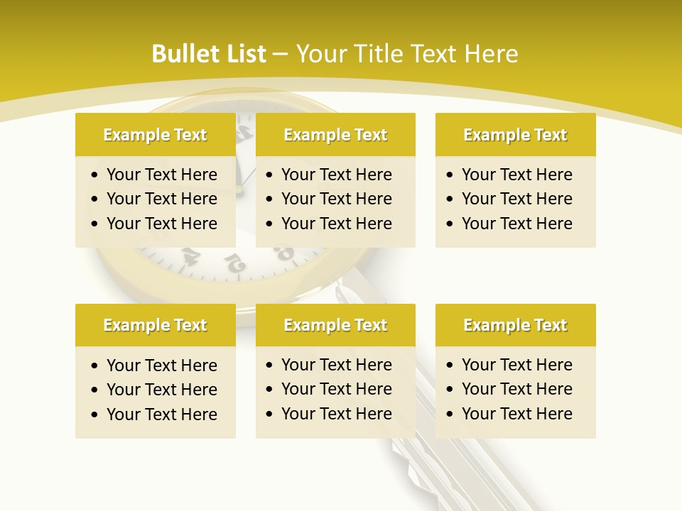 Lock Object Security PowerPoint Template