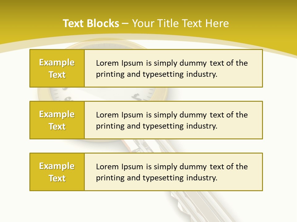 Lock Object Security PowerPoint Template