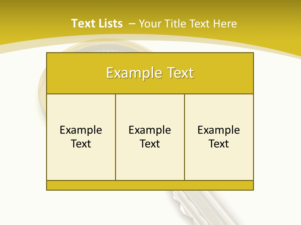 Lock Object Security PowerPoint Template