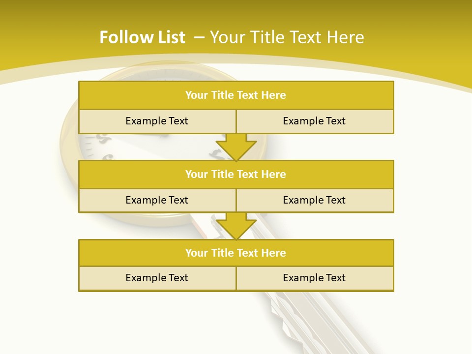 Lock Object Security PowerPoint Template
