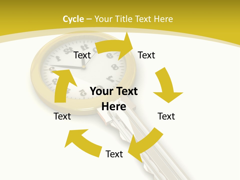 Lock Object Security PowerPoint Template