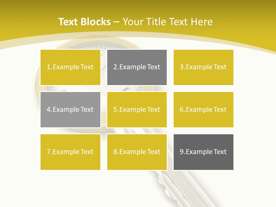 Lock Object Security PowerPoint Template