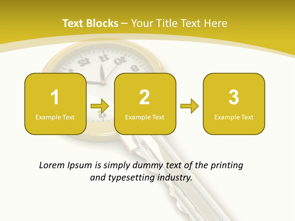 Lock Object Security PowerPoint Template