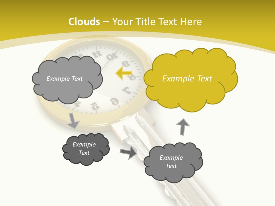 Lock Object Security PowerPoint Template