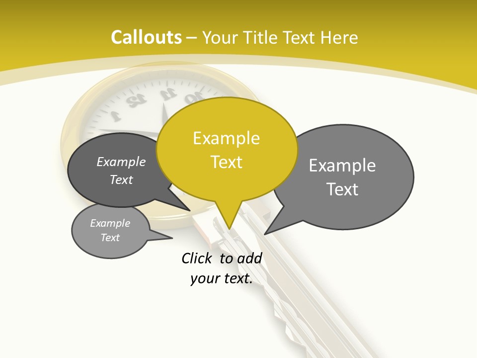 Lock Object Security PowerPoint Template