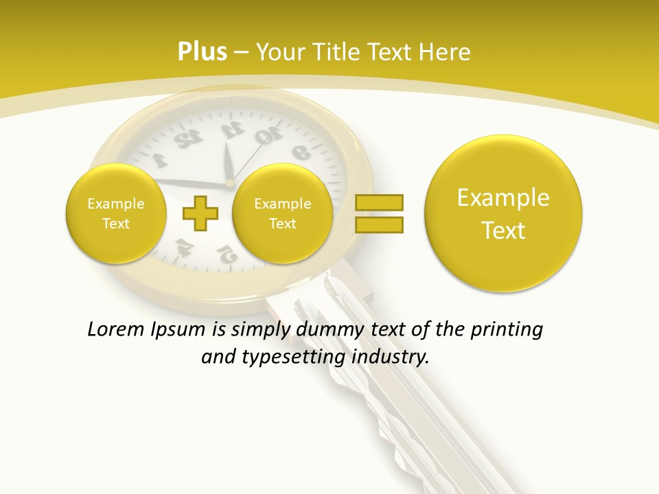 Lock Object Security PowerPoint Template