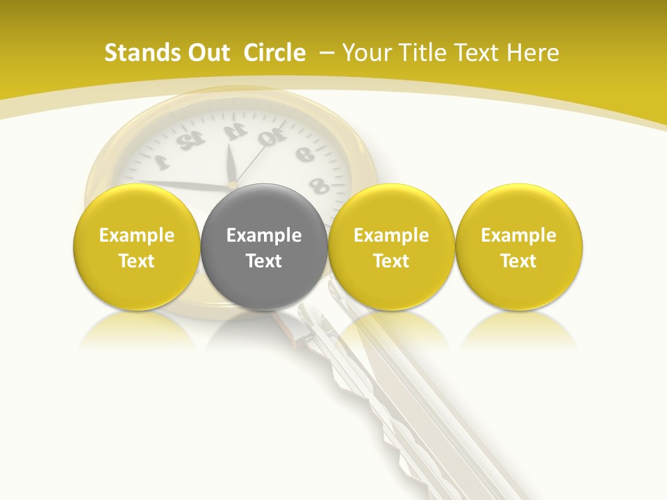 Lock Object Security PowerPoint Template