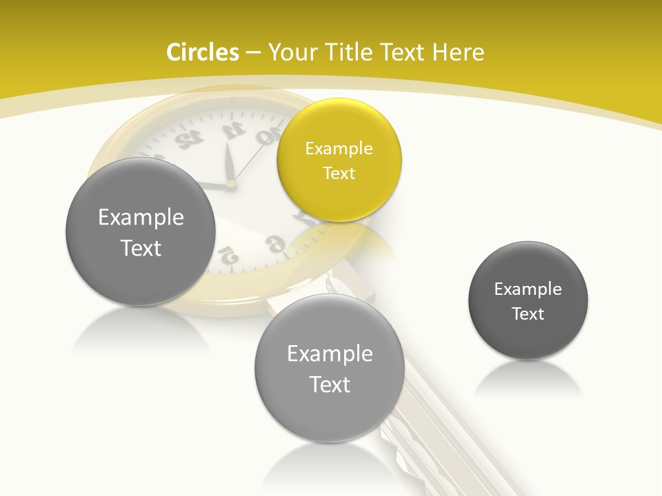 Lock Object Security PowerPoint Template
