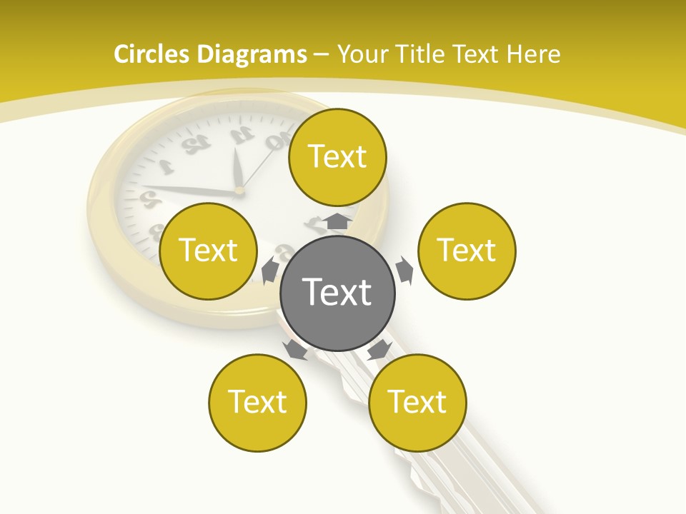 Lock Object Security PowerPoint Template