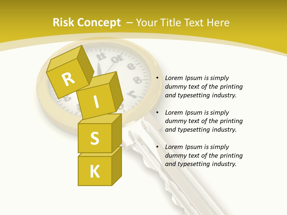 Lock Object Security PowerPoint Template