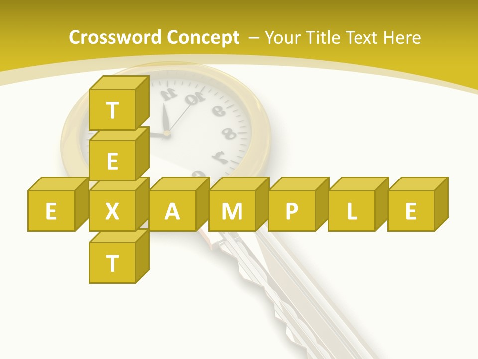 Lock Object Security PowerPoint Template