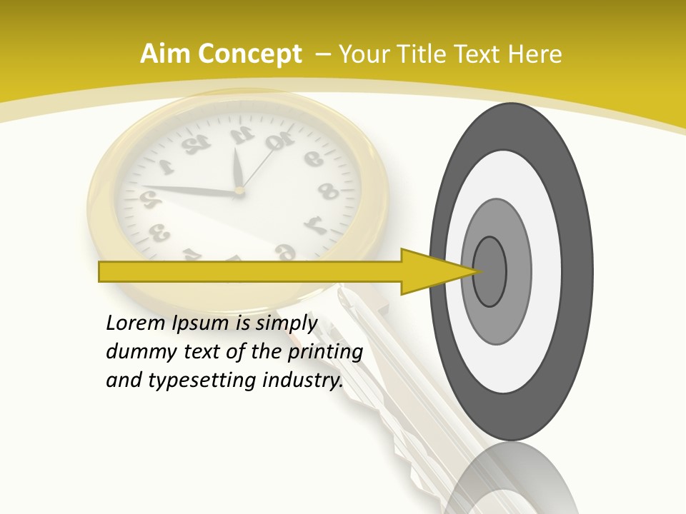 Lock Object Security PowerPoint Template