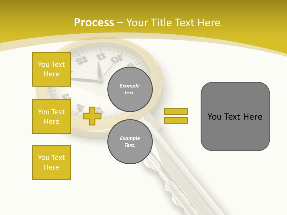 Lock Object Security PowerPoint Template