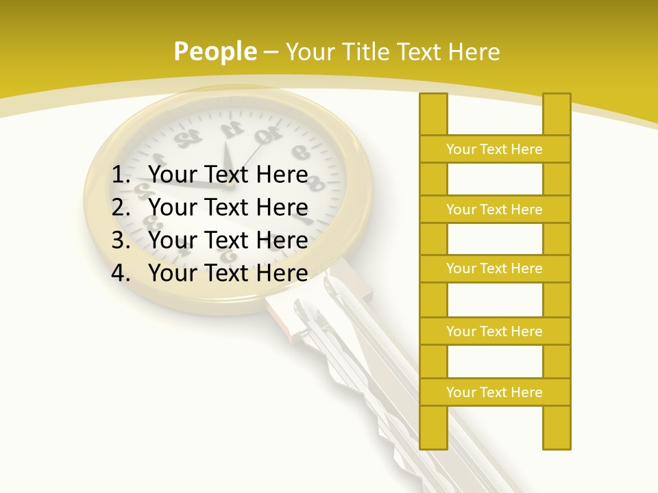 Lock Object Security PowerPoint Template