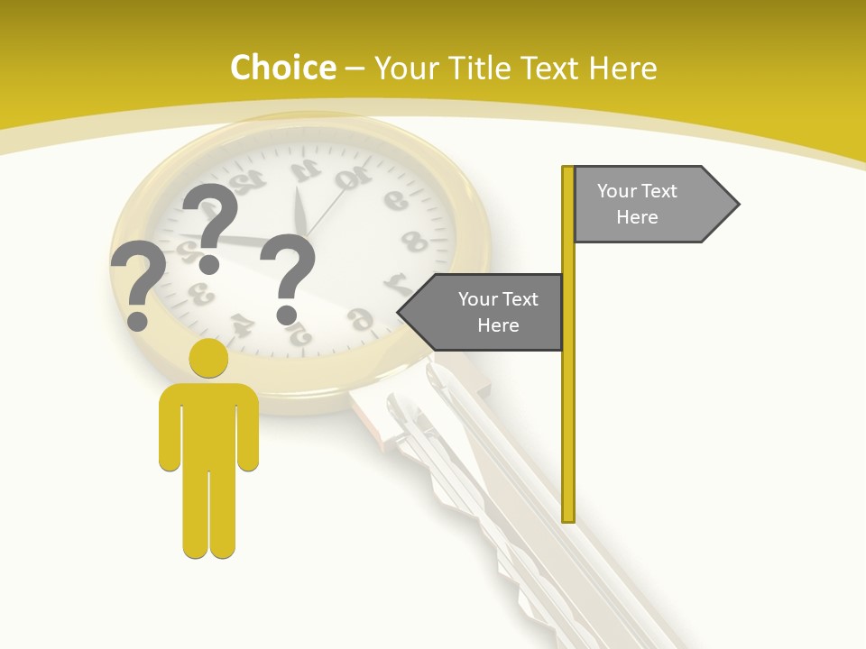 Lock Object Security PowerPoint Template