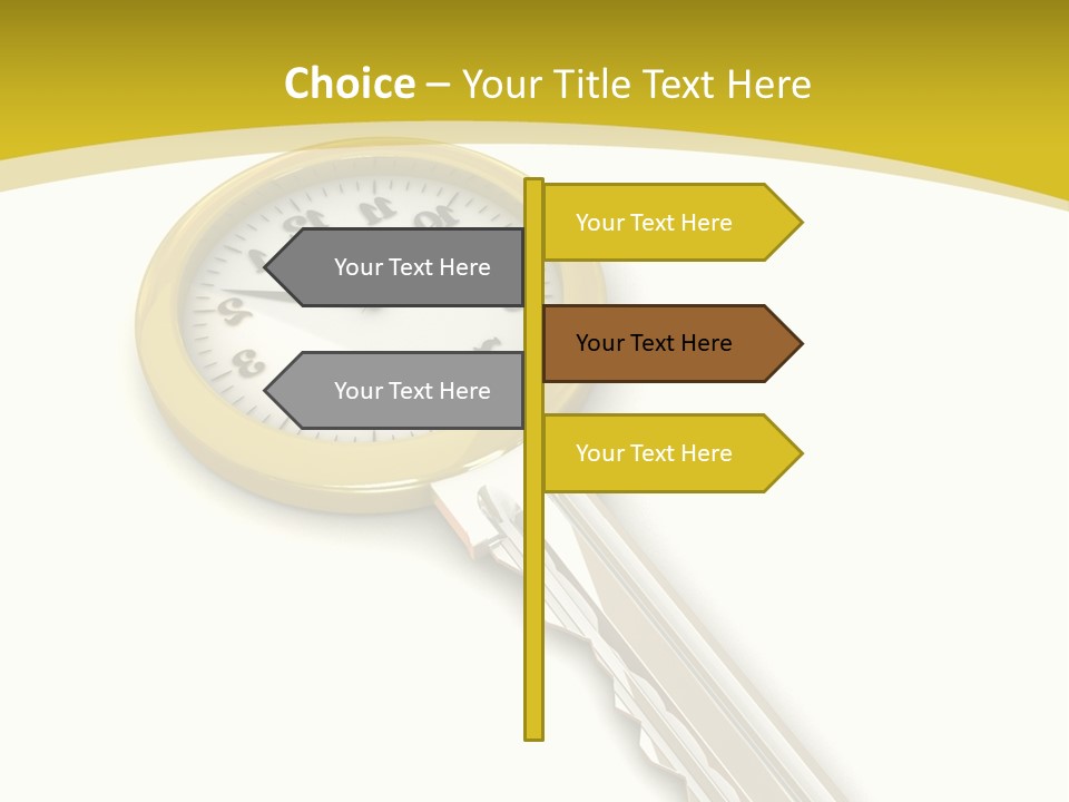 Lock Object Security PowerPoint Template