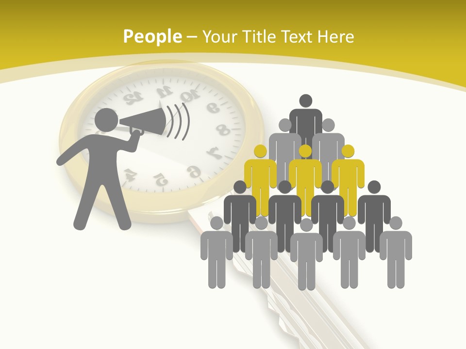 Lock Object Security PowerPoint Template