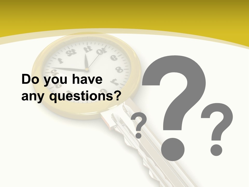 Lock Object Security PowerPoint Template