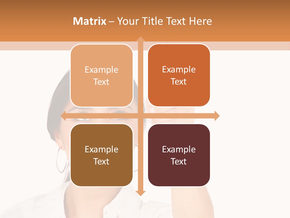 Woman Pin Decoration PowerPoint Template