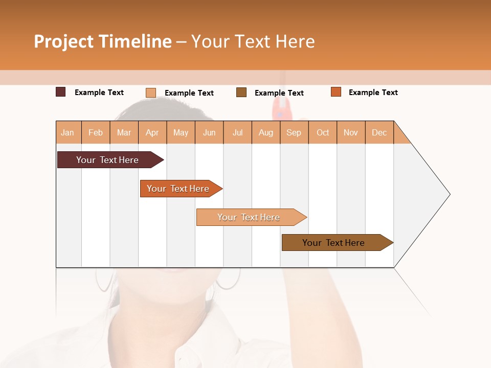 Woman Pin Decoration PowerPoint Template