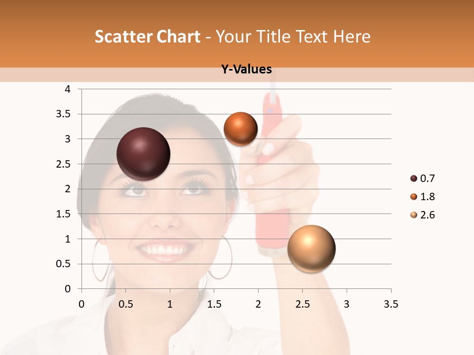 Woman Pin Decoration PowerPoint Template