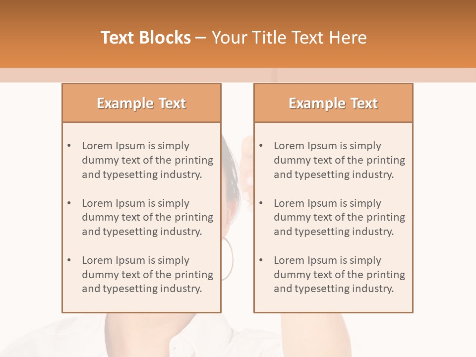 Woman Pin Decoration PowerPoint Template