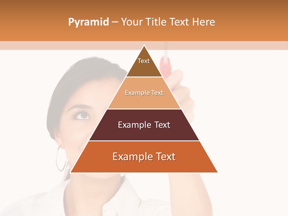 Woman Pin Decoration PowerPoint Template