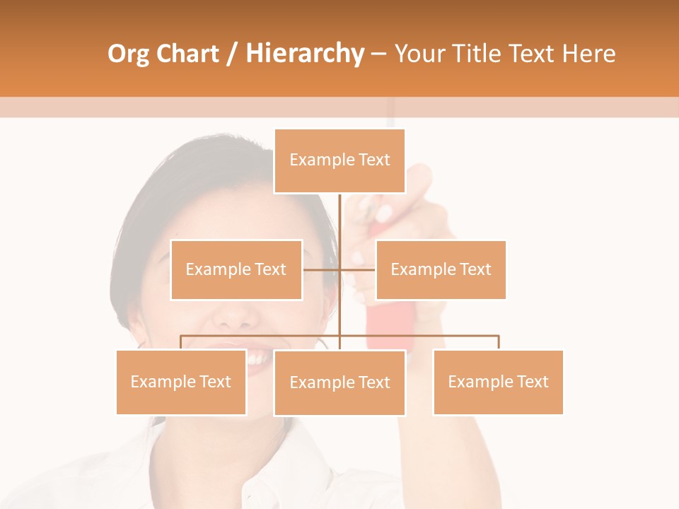 Woman Pin Decoration PowerPoint Template