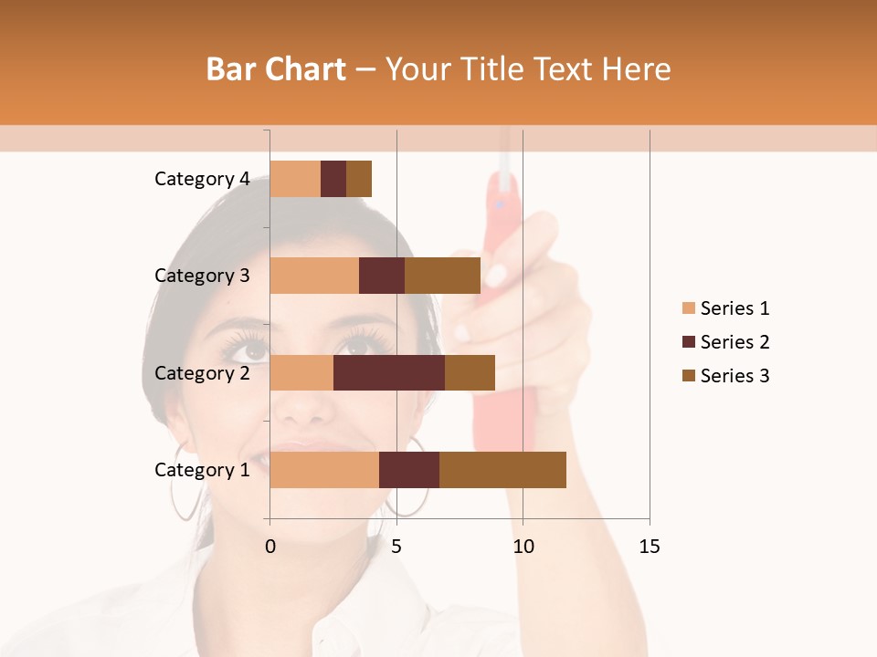 Woman Pin Decoration PowerPoint Template