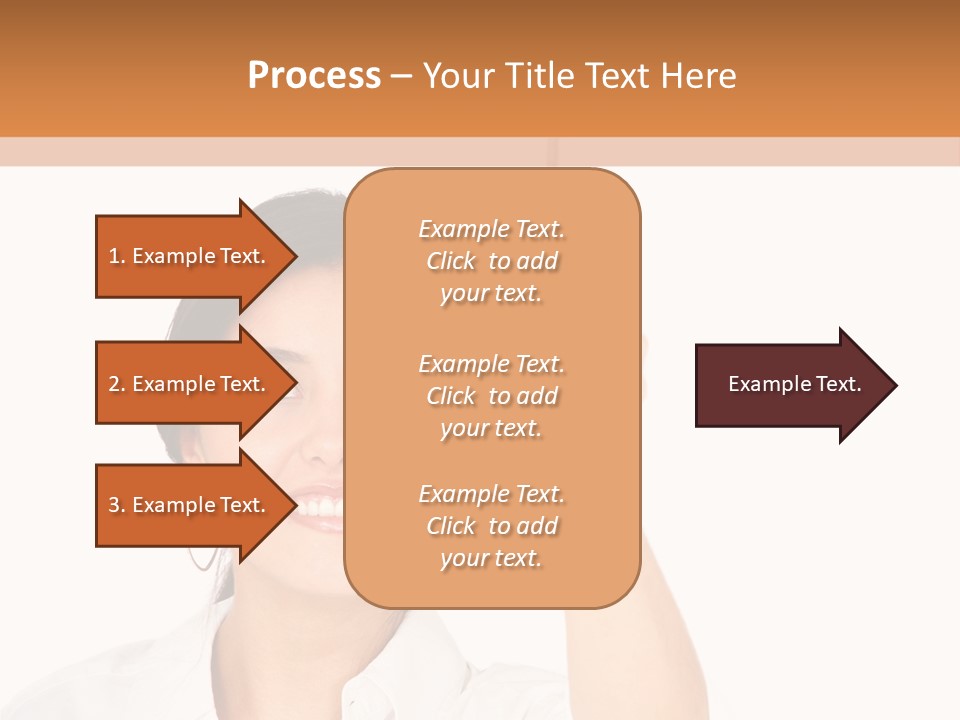 Woman Pin Decoration PowerPoint Template