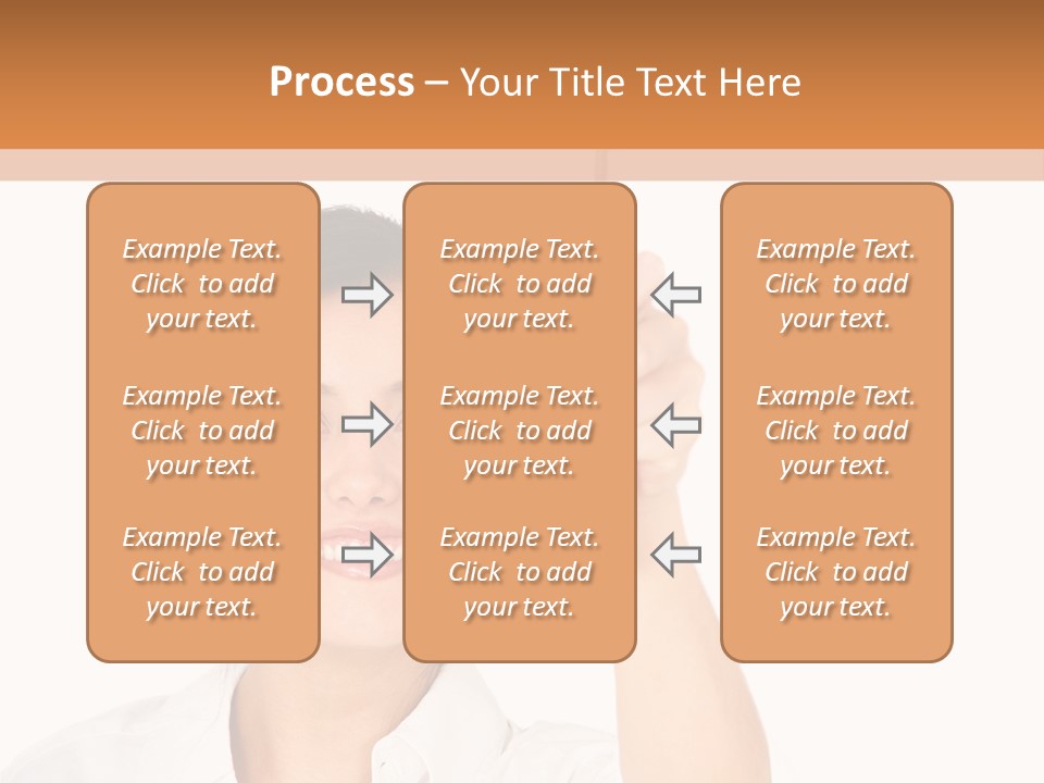 Woman Pin Decoration PowerPoint Template