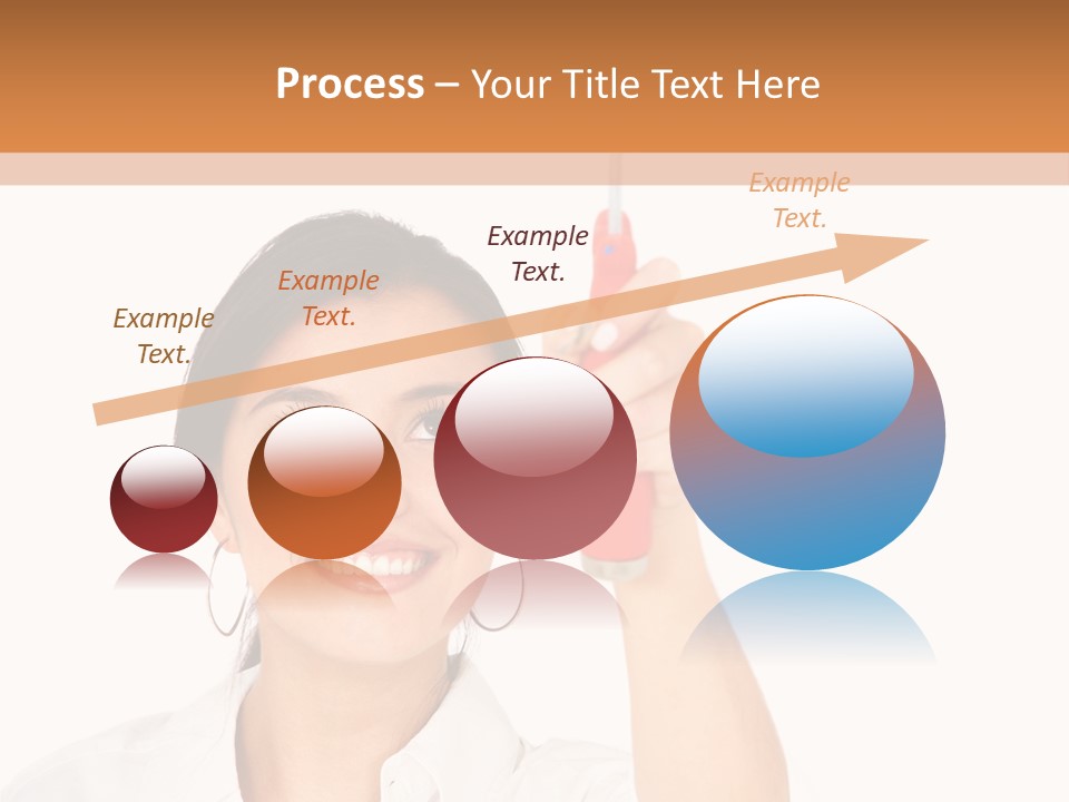 Woman Pin Decoration PowerPoint Template