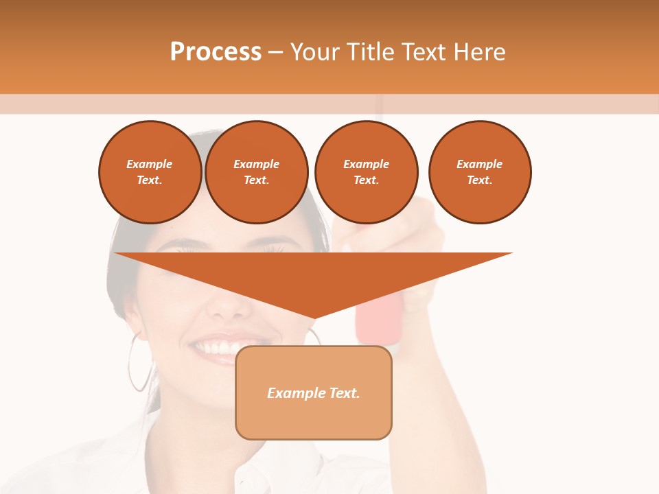 Woman Pin Decoration PowerPoint Template