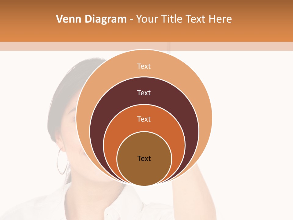 Woman Pin Decoration PowerPoint Template